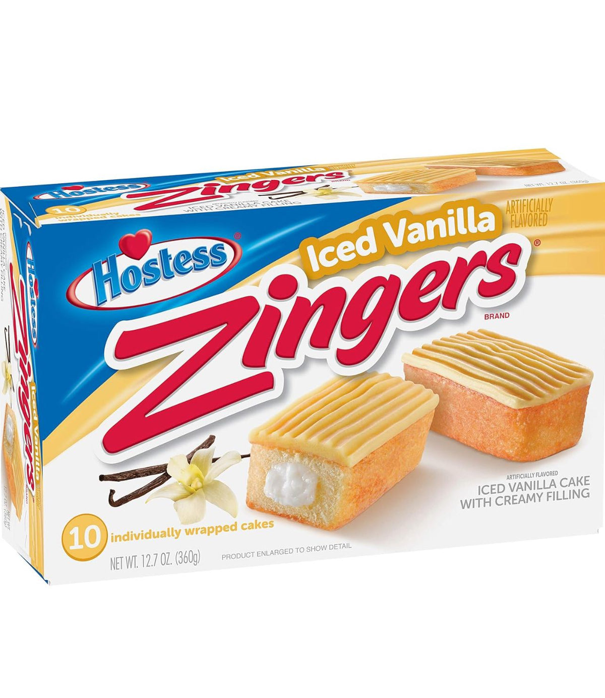 Hostess zingers iced vanilla