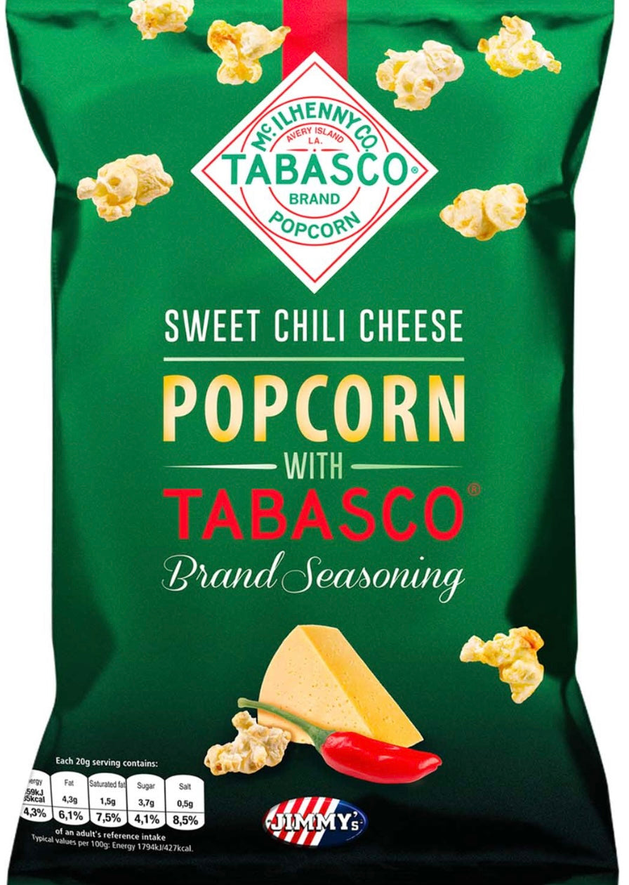 Popcorn tabasco sweet Chili cheese Jimmy’s