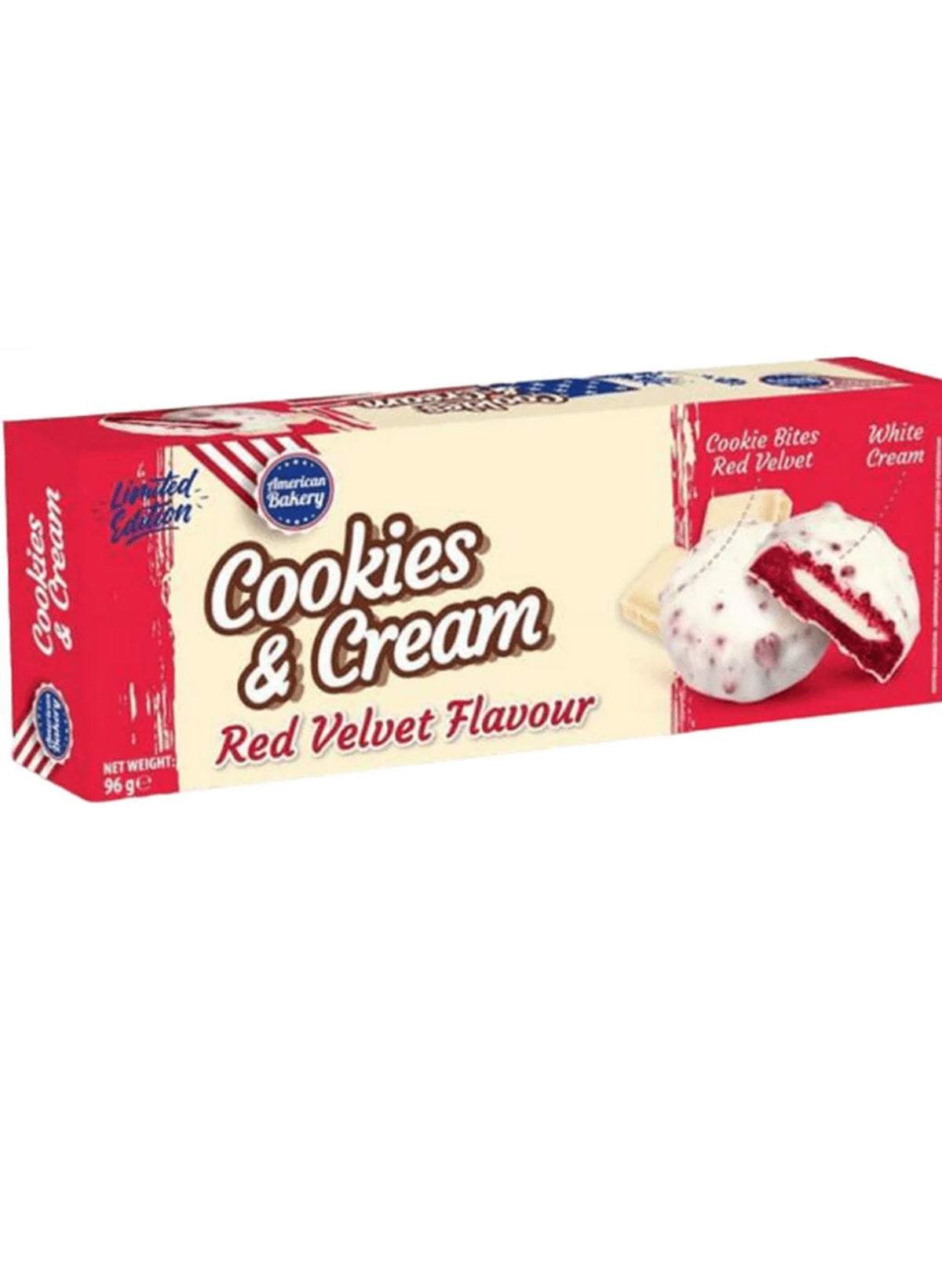 Cookies & Cream red velvet flavour